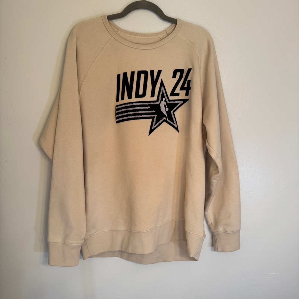 Sportiqe Indy 24 Beige Sweatshirt NBA Basketball size XL